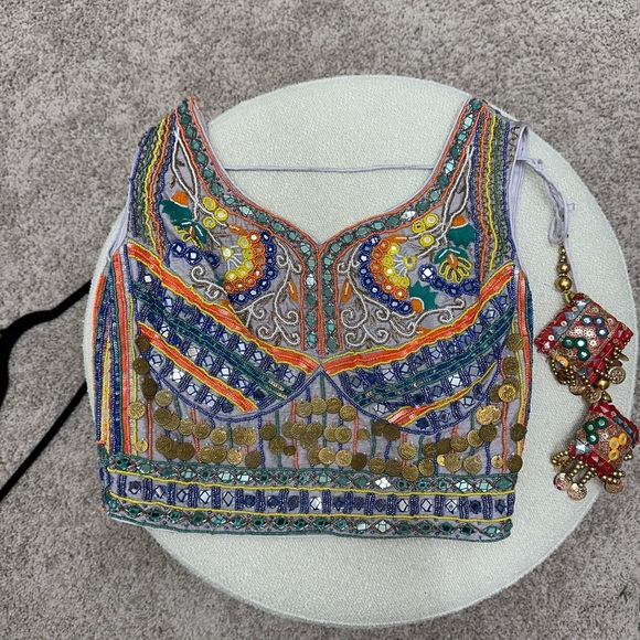 Gharara ready to wear saree sari Indian Pakistani party wear - Picture 2 of 8